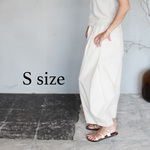Sサイズ　ビッグシルエットパンツ　生成りキャンバス