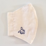 刺繍入り手作りインナーマスク(麻使用)