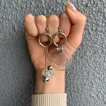 シルバーフープアシメピアス