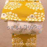 〝ひょっこりワンコ゛イエロートイレットペーパーホルダーカバー