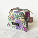 miniwallet　二つ折りミニ財布　ポーチ　カードケース　ボタニカル　花