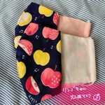 裏地水玉ピンクドット♡りんごちゃん大人用マスク☆リバーシブル