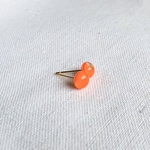 orange drop #91 ガラスの一粒ピアス