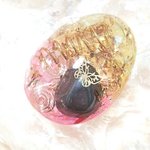 エネ重視【オルゴナイト】だ円型☆イエロー＆ピンク