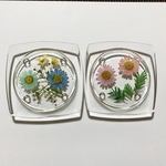 レジンのフラワーコースター（2個セット）