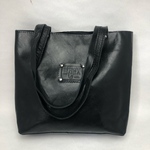 送料無料　本革　シンプルトート　バッグ黒