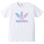 【送料無料】【新品】azides アジデス Tシャツ グラデーション② パロディ おもしろ 白 メンズ サイズ プレゼント