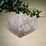 立体布マスク   チュウリップ×水玉