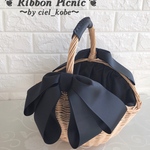 シェル型の素敵なかごバッグ＊Ribbon Picnic＊