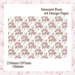 Innocent Rose A4 Design Paper