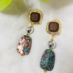 オリエンタルな大ぶりピアス