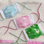 幼児〜低学年サイズ 夏マスク リップル あひるさん ポケット付き立体マスク