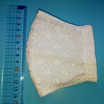 夏用手作り立体マスク コットン レース