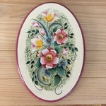 [現品限り]お花の壁飾り(手描き) ピンク