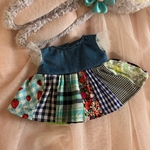ステラルーちゃんのお洋服☆　 パッチ風ワンピース