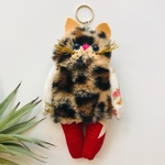 548❤️ふわもこミケ猫chanチャームストラップ