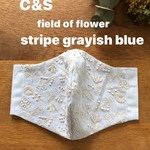 ♡saosao0707様専用♡ mina perhonen×C&S field of flower stripe grayish blue 