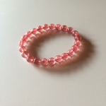 動画あり…煌めきイチゴ🍓シャイニング ストロベリークォーツ🍓ブレスレット✨
