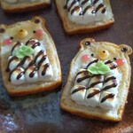 KUMAラスク焼きﾏｼｭﾏﾛのせ