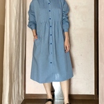 撃破価格‼️ダンガリーワッシャー❤︎丸襟OP