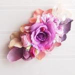 巨峰パープルの秋色バレッタ