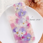 iPhone11♡パープルとピンクの花びら舞♡現品価格