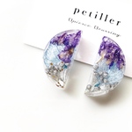 紫陽花　ブルー　グラデーション　ピアス