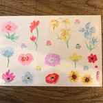 1DAYタトゥーシール♡水彩画タッチフラワー🌸