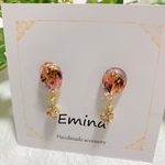 コーラルピンク🌸ドロップレジンピアス
