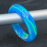 ✨ハイブリッドオパールブルー水色リング💍✨