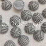 6pcs gray line cabochon 