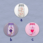 薬瓶缶バッチ3個セット