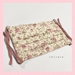 ノーズワイヤー入り♡コットンプリーツマスク flower antique rose