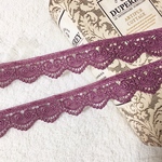 1m 綺麗 花 フラワー ケミカルレース ブレード パープル BK200521 ハンドメイド 手芸 素材 材料 DIY