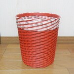 ごみ箱（大）レッド【注文後製作】