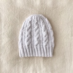 【price down】コットンのニット帽 ピュアホワイト
