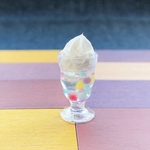 今日のおやつ＊カラフルクリームソーダ＊サイダー