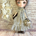 1492 シンプルストライプのおでかけコーデ ワンピース Blythe ブライス アウトフィット