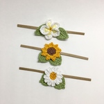 夏のお花のラッピングタイ