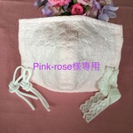 Rose-pink 様専用♡ピンク　花　刺繍レース♡　レースマスク　マスクカバー　立体マスク　フィルターポケット付　手作り　大人用　　