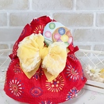 ＊オーダー品＊うさぎハーネス　浴衣ハーネス　花火柄