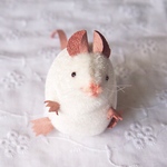 マウスのぬいぐるみ<ゆき>