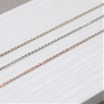 【キラキラ華奢】シンプルが一番☆アレルギー対応 サージカルステンレスネックレスチェーン ブレスレットにも【選べる3色・長さオーダー可】