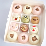 赤飯まんじゅうとお菓子どうぶつ園まんじゅう12個入