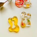 drop yellow* イヤリング／チタンポストピアス