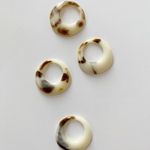 【4pcs #LS】マーブルリングアクリルパーツ