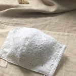 再入荷ゆったりサイズポケット付きレース立体マスク