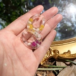 dried flower ear cuff