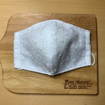 ♫送料無料♫夏用マスク　大人用シンプルマスク　コットン刺繍生地　立体マスク　【ノーズワイヤー無し】
