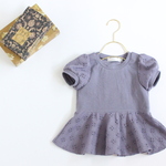 「Mさま専用」アッシュモーヴ90/peplum  puffsleeve 